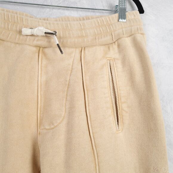 MADE GOLD Sweatpants Joggers Womens Medium Beige Heavy French Terry Bloggers Fav - Picture 4 of 16